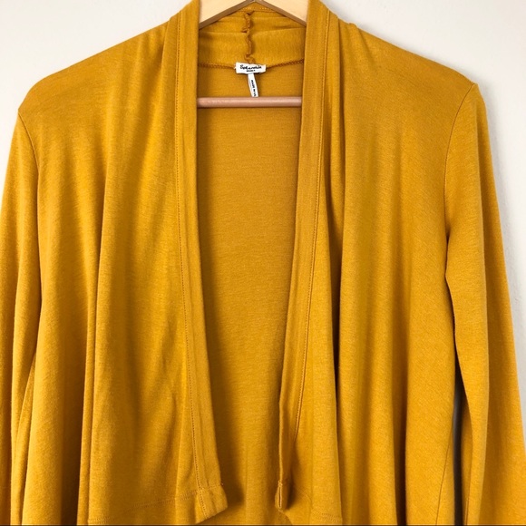 Splendid Mustard Yellow Cardigan - Picture 2 of 3